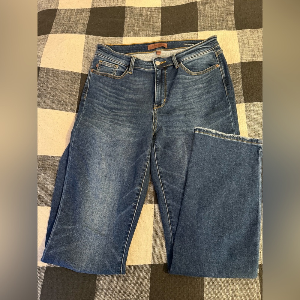 Judy Blue Straight Leg Dark Blue Jeans